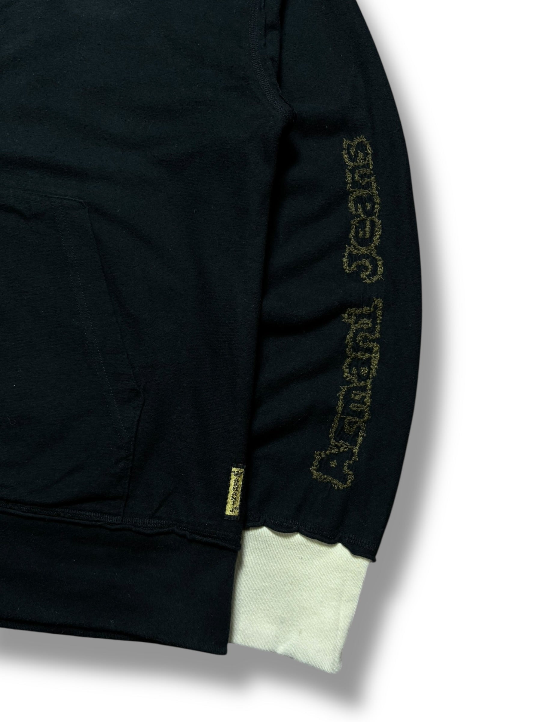 Armani Jeans 2007 Beige / Black Reversible Zip Up Hoodie