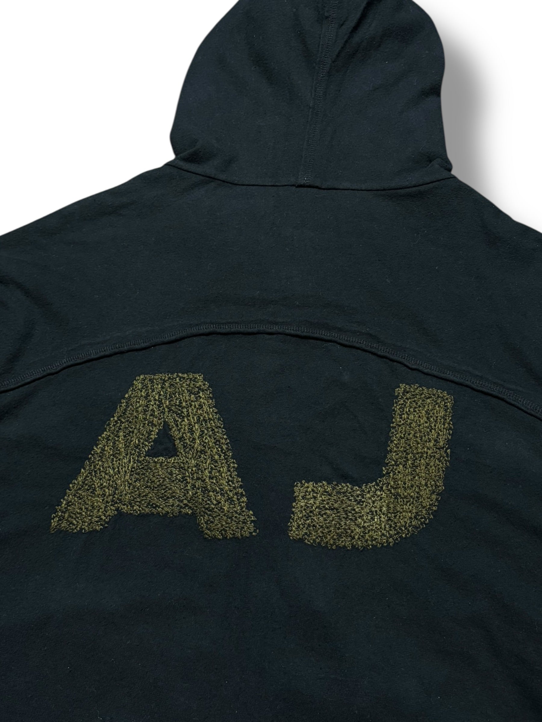 Armani Jeans 2007 Beige / Black Reversible Zip Up Hoodie